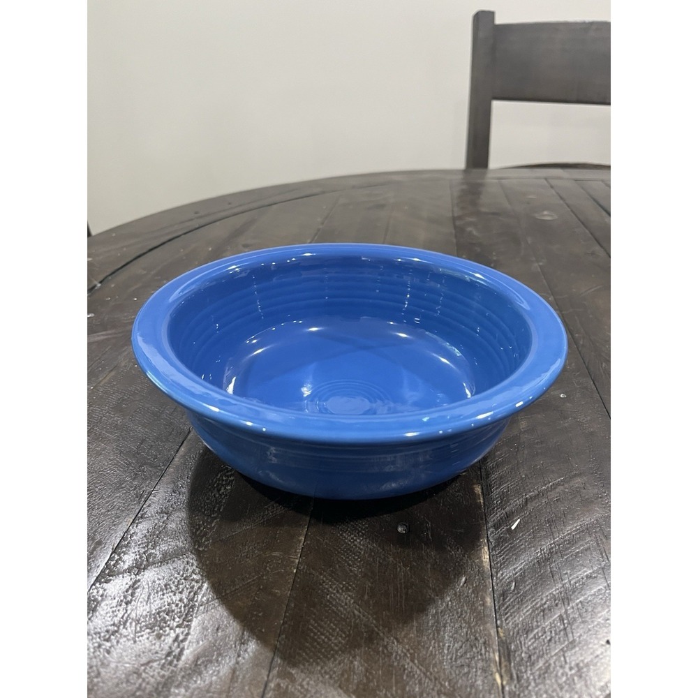 Homer Laughlin Fiesta‎ 8 1/4" Vegetable Serving Bowl Lapis Blue USA by HLC